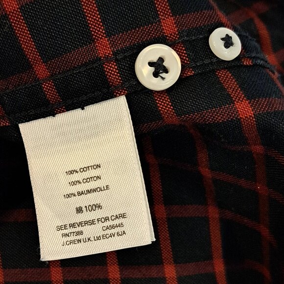 J. Crew Men's Large All Cotton Oxford Slim Fit Button Down Shirt Style #J1032 - Picture 8 of 15